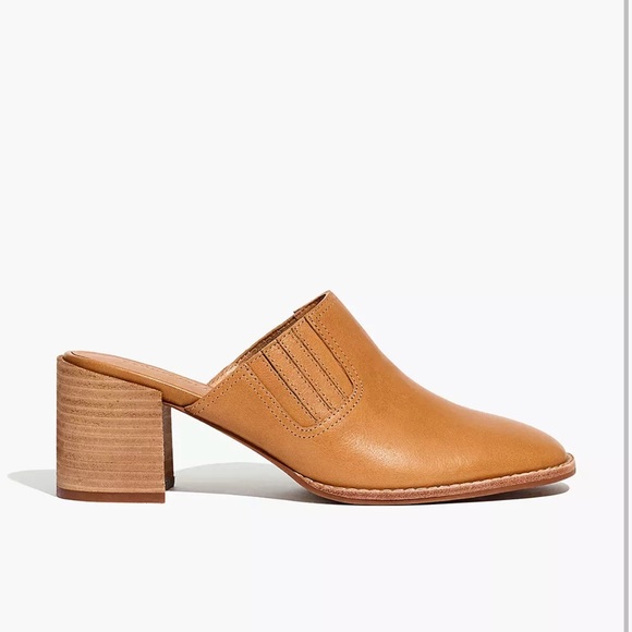 MADEWELL The Carey Mule  tan leather Size  6 Brand gently worn - Picture 7 of 16